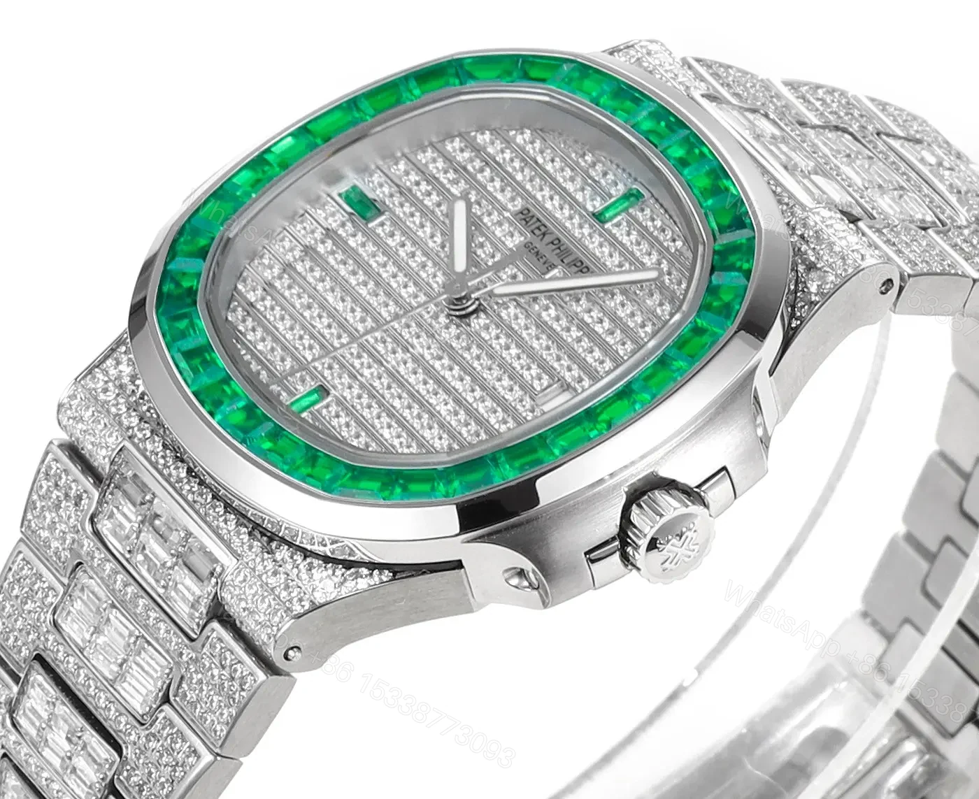 View 4 of Patek Philippe Nautilus Platinum Green Watch