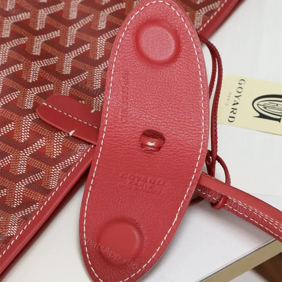 View 17 of 高仿Goyard*STLOUIP5滿印Tote手提袋鮮紅免檢版小號