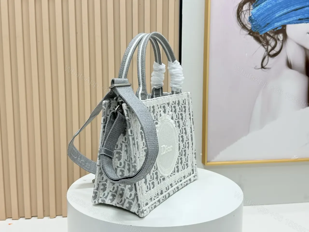 View 2 of Chic Structured Tote: Textured Luxury, Everyday Use