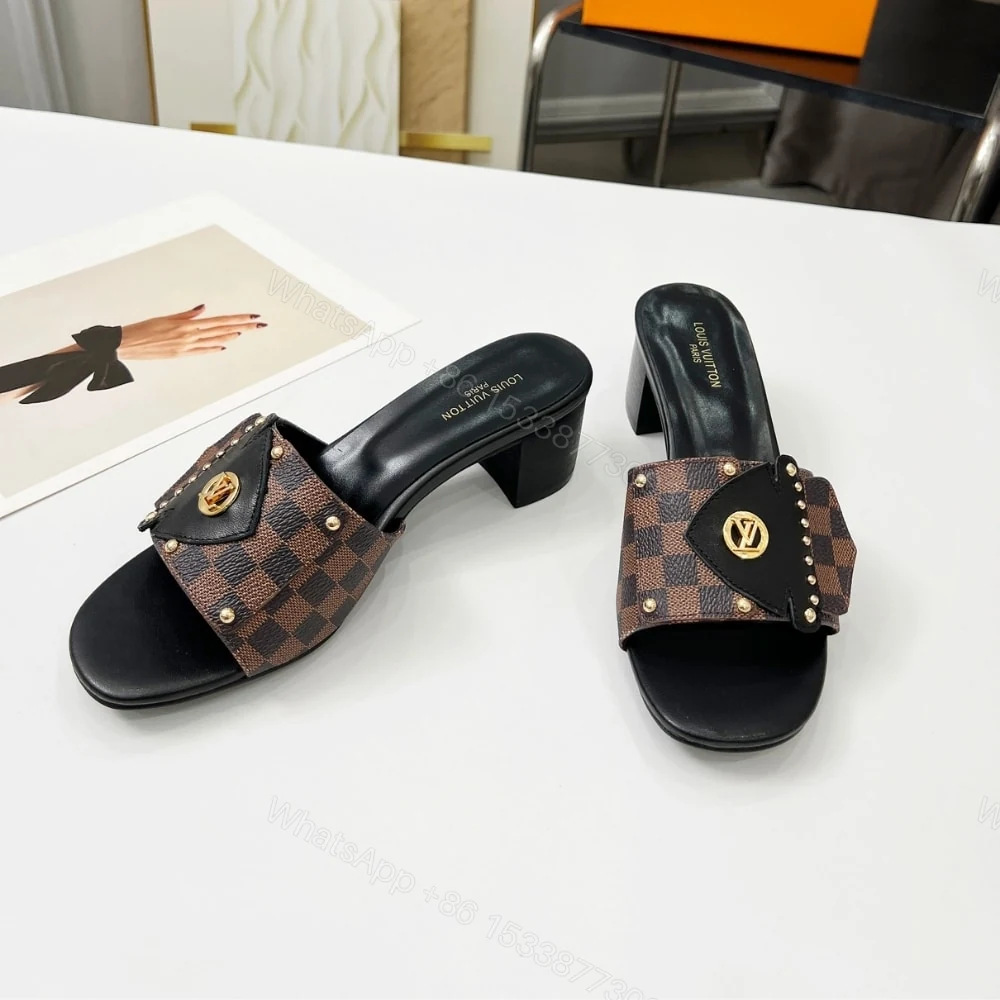 View 3 of LOUIS VUITTON LV FRAME MULES CACAO BROWN 1AHMGI