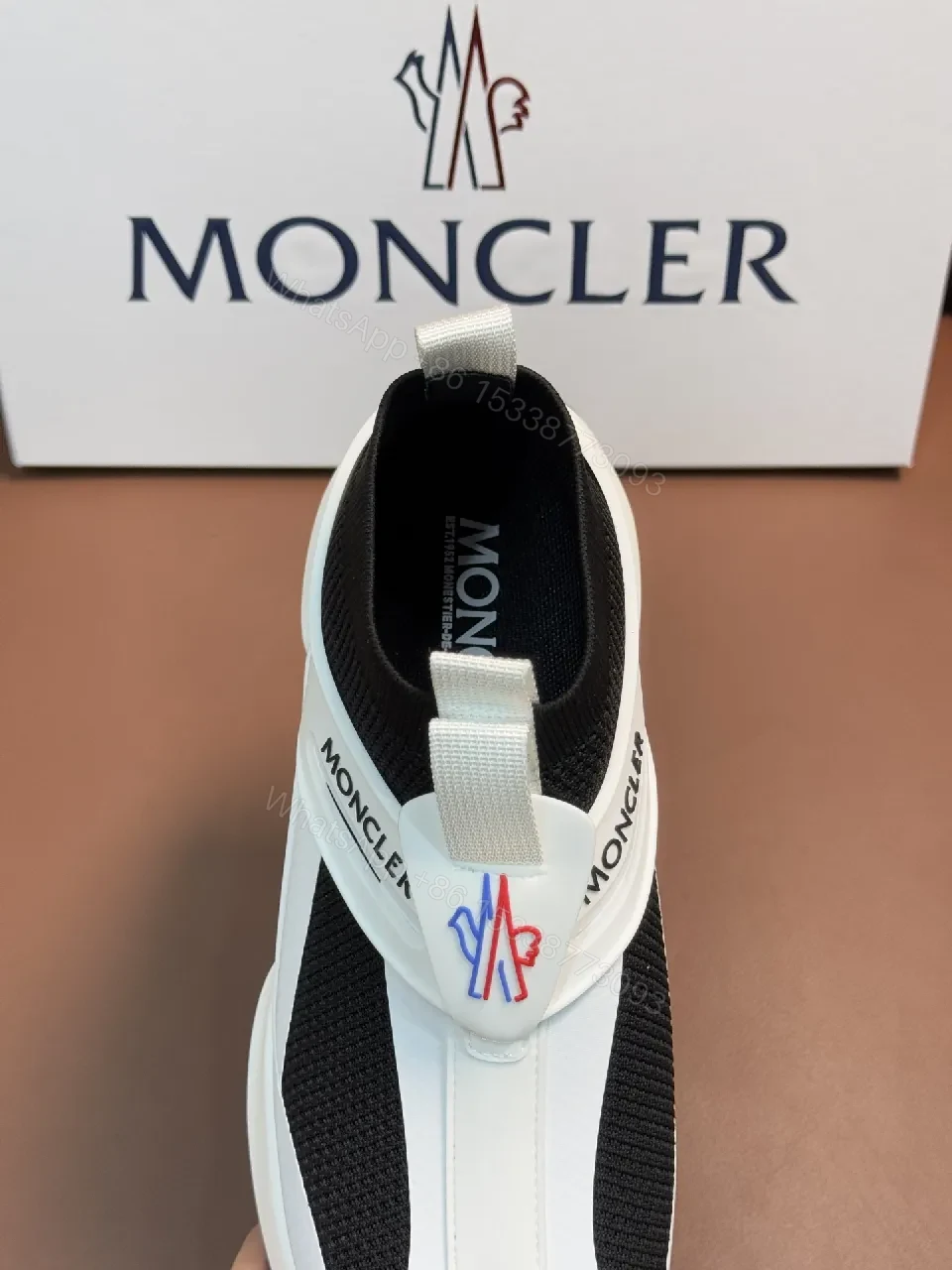 View 2 of Moncler Mesh Knit Runner: Modern Comfort Sneakers