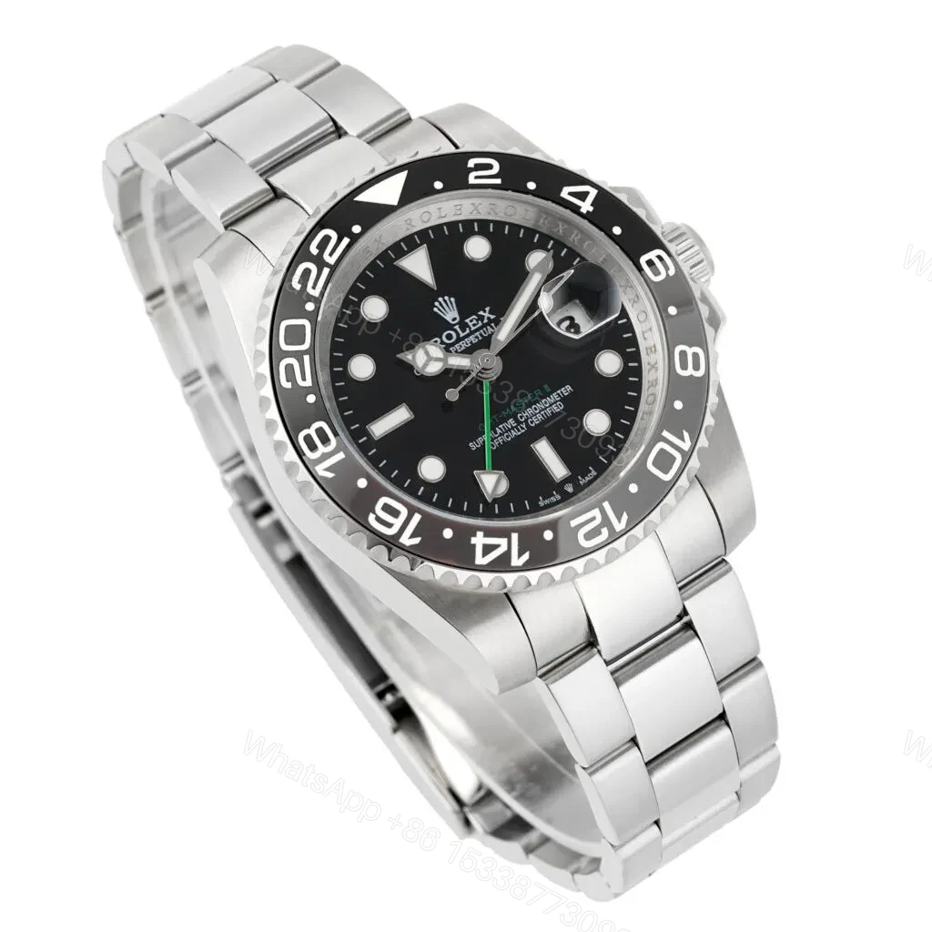 View 3 of Replica Rolex GMT-Master II 126710GRNR “Bruce Wayne” Oyster