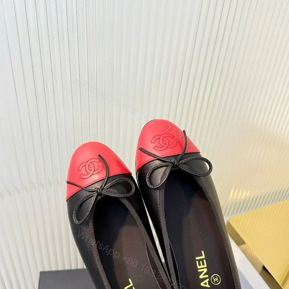 View 10 of Chanel Ballet Flats Black And Red