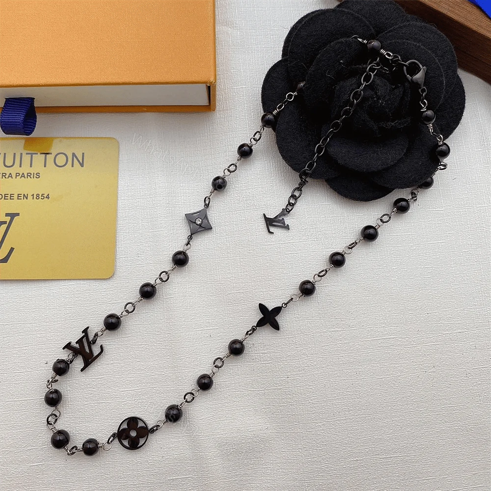 View 3 of LOUIS VUITTON LV PEARLS NECKLACE BLACK M02445