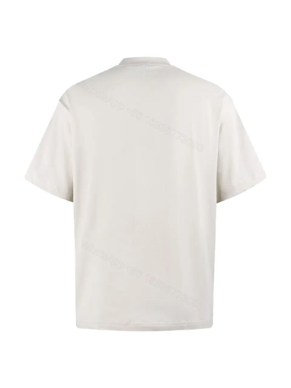 View 9 of Off-White/cream Classic Short-Sleeve Minimalist Tee with Chest Logo