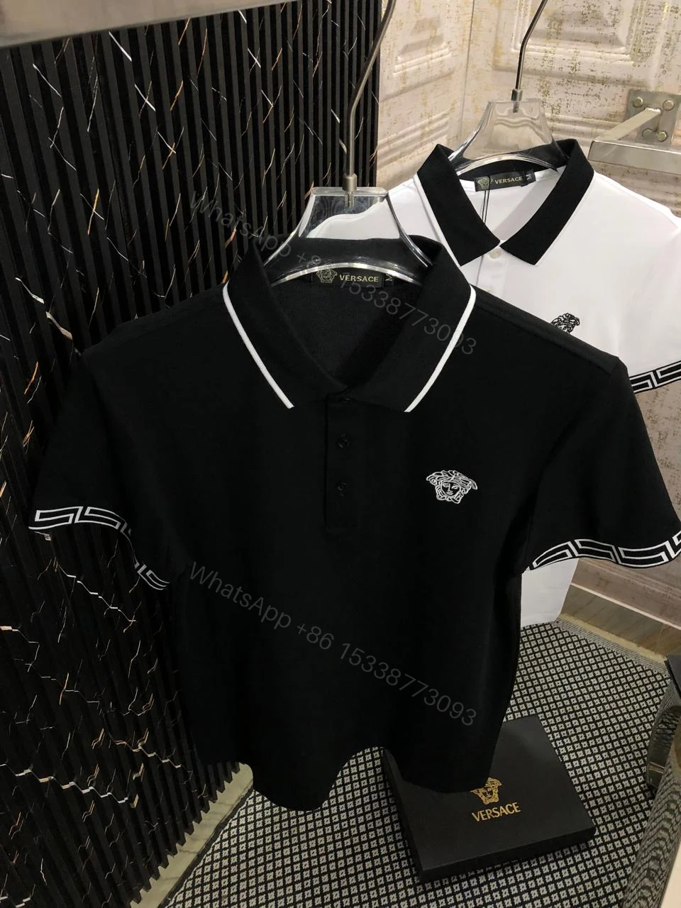 View 3 of FIRST COPY VERSACE IMPORTED LYCRA POLOS T-SHIRT
