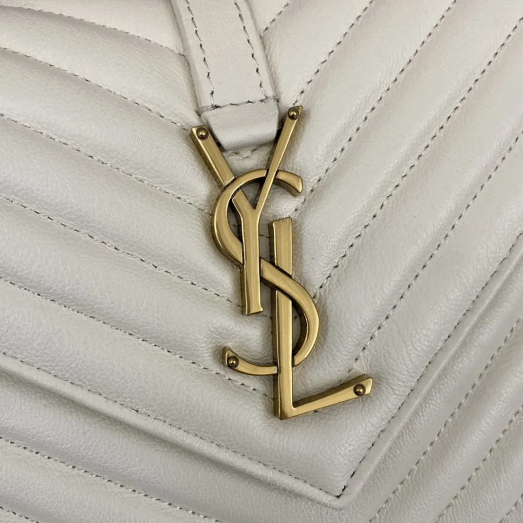 View 2 of Saint Laurent Medium College Leather Cross Body Bag