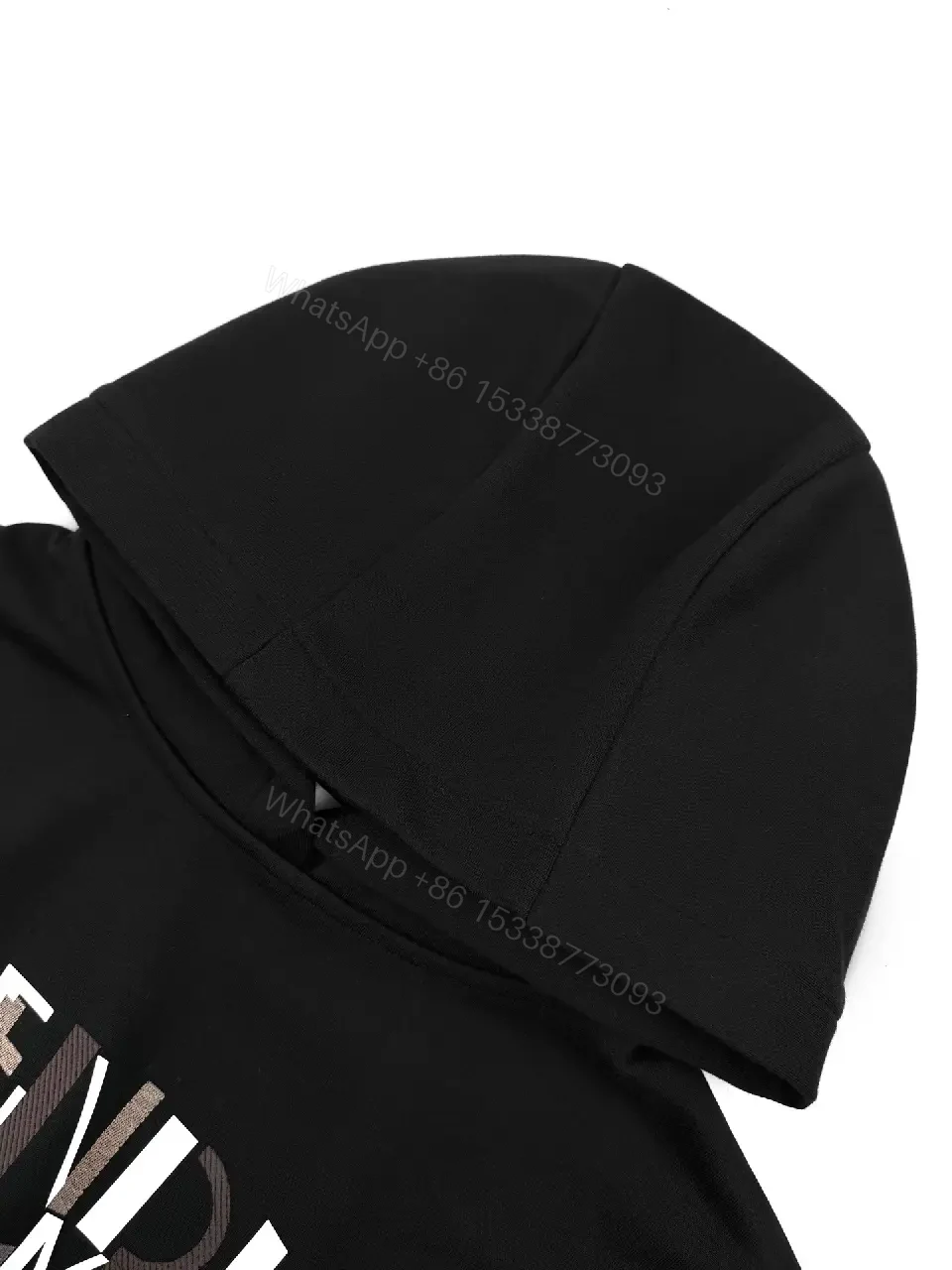View 2 of Bold Graphic Hoodie: Multilayer Crest Luxury Comfort