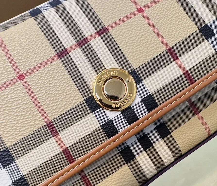 View 9 of Classic Check Leather-Trim Crossbody Bag - Everyday Luxury