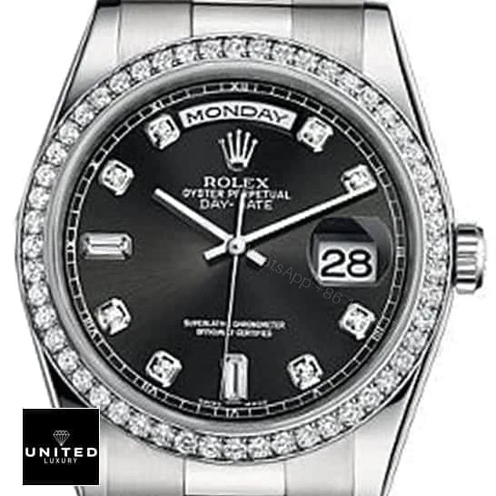 View 6 of Rolex Day-Date White Diamond Replica