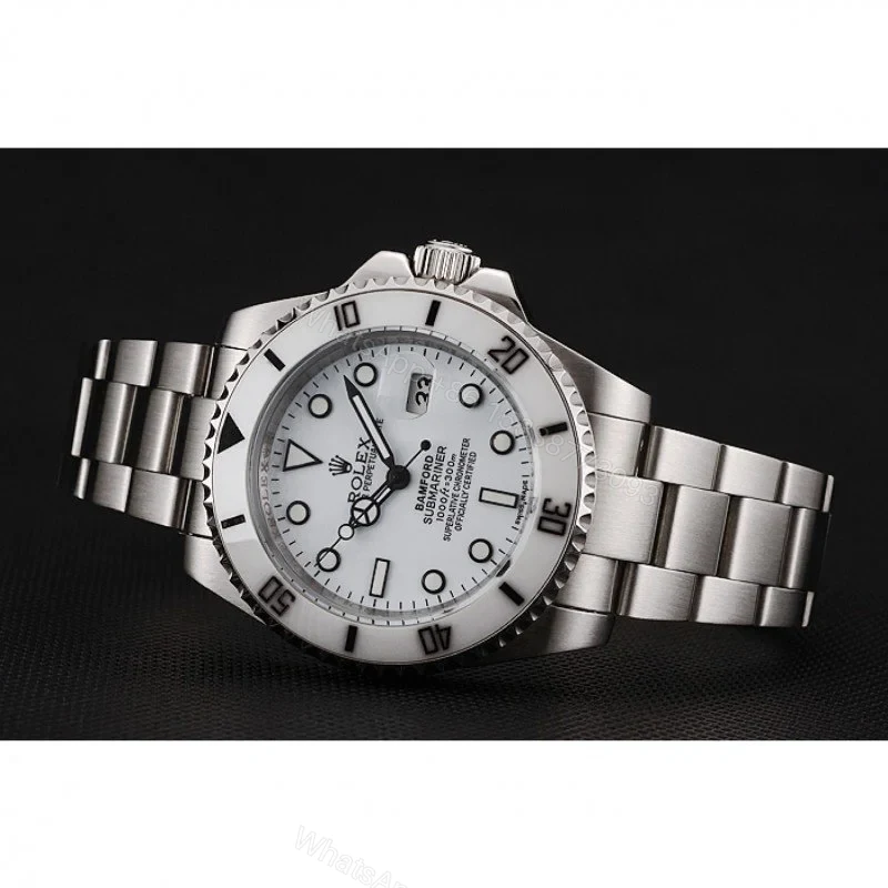 View 4 of Replica Rolex Submariner White Dial 1453863