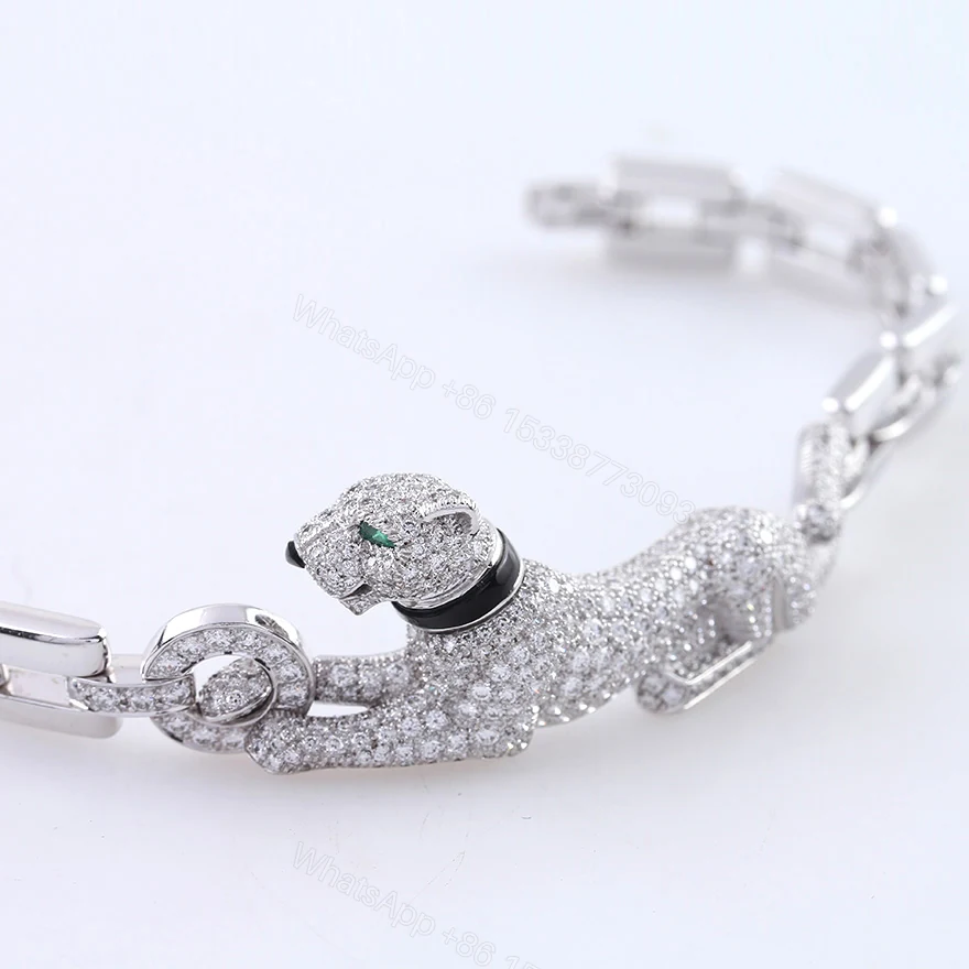 View 2 of Cartier Panthere Bracelet Full Diamonds