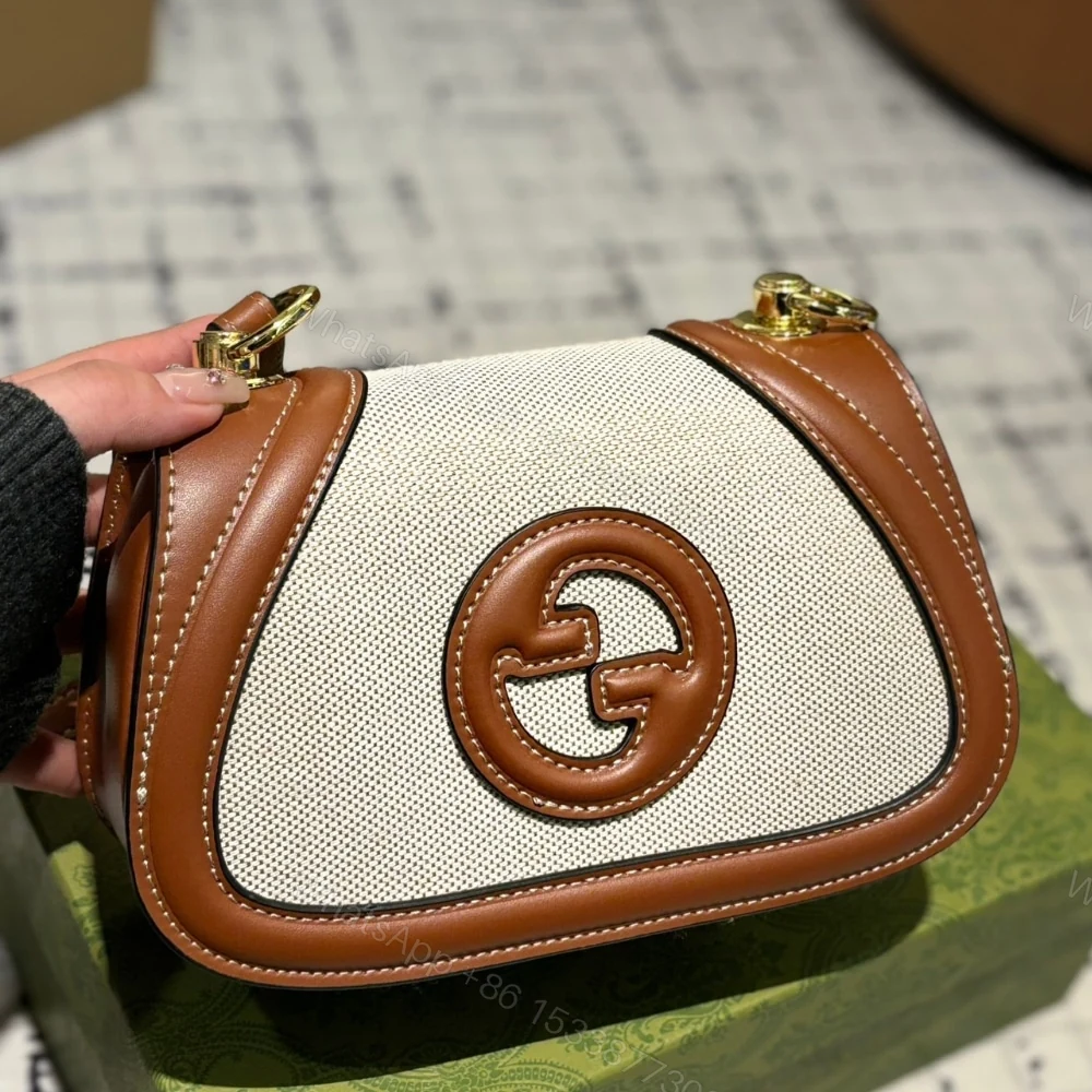 View 2 of Gucci Blondie Mini Shoulder Bag Natural And Tan 22Cm