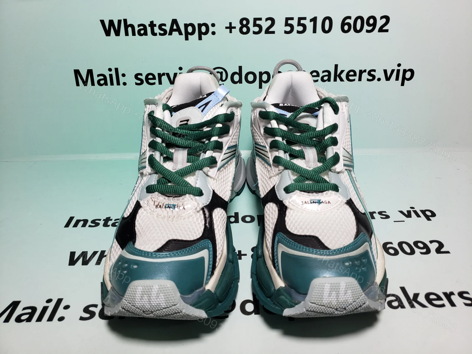 View 2 of Balenciaga Runner WMNS White Green 772767W3RMU9034