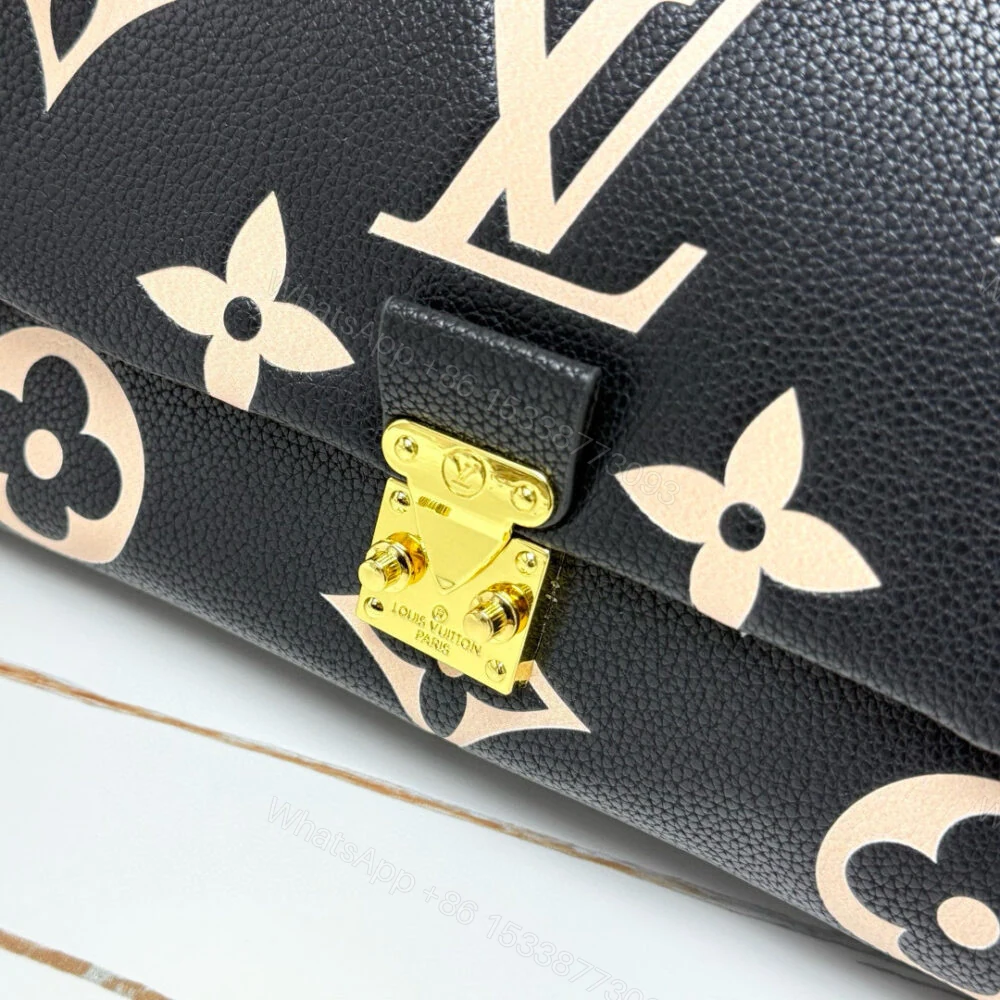 View 6 of Louis Vuitton Madeleine MM Monogram Empreinte Black Beige 30Cm