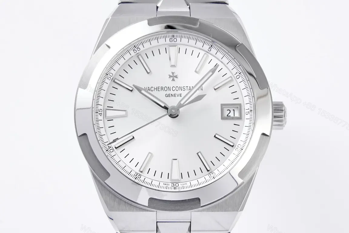 View 2 of TWA Factory Vacheron Constantin Overseas 4500V Series Stainless Steel Watch – Silver Dial, 41mm, Automatic Movement with 60-Hour Power Reserve, Interchangeable Steel and Rubber Straps