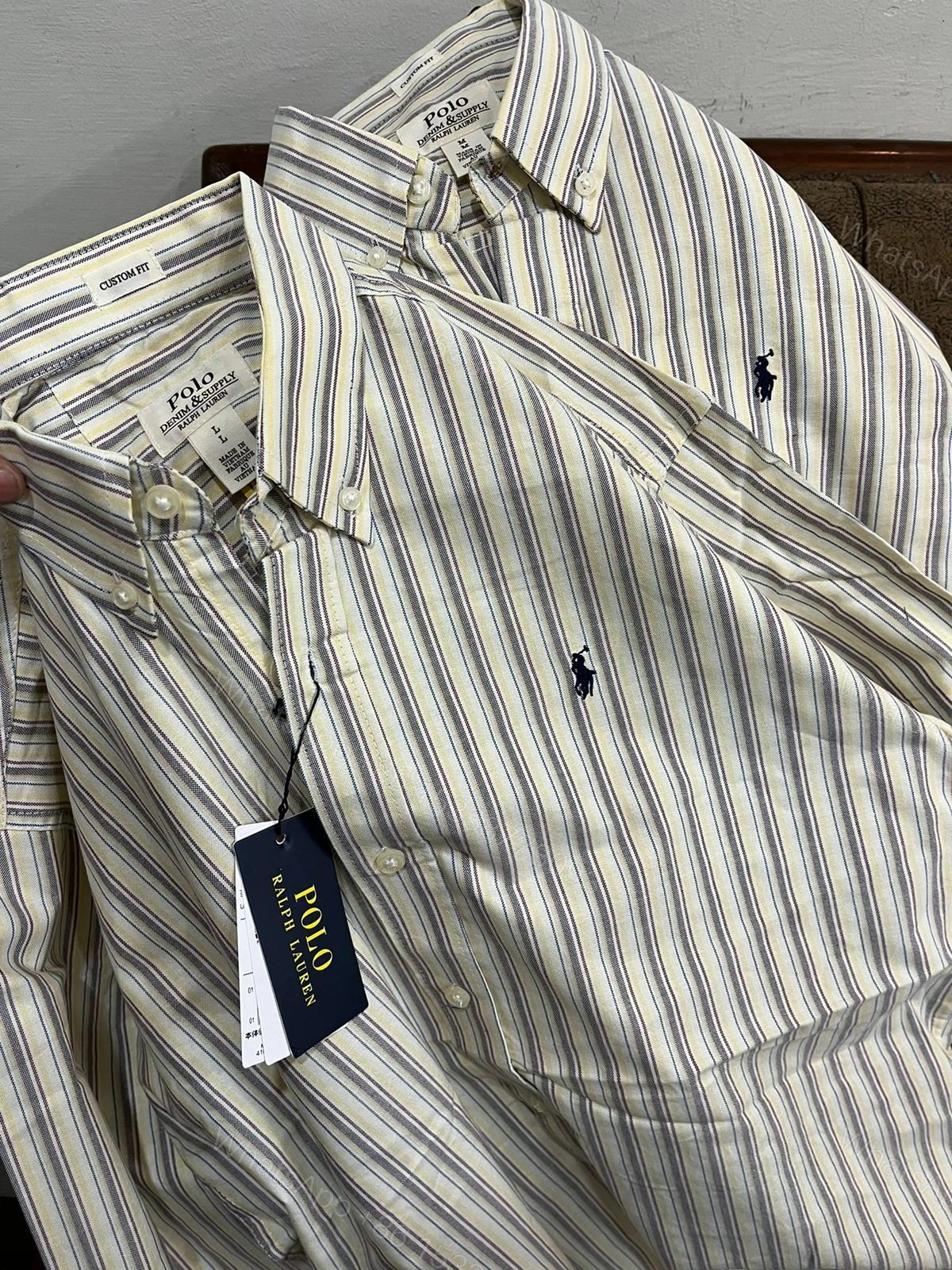 FIRST COPY POLO (RALPH LAUREN) PREMIUM LINING SHIRT — view 1