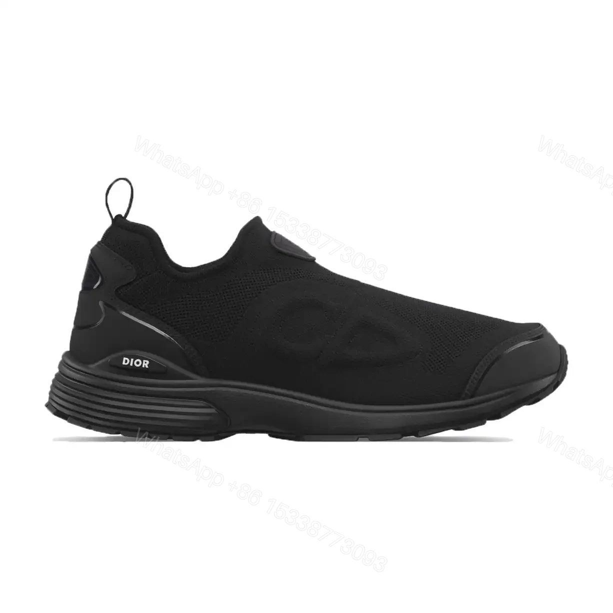 DIOR B30 COUNTDOWN SNEAKERS BLACK TECHNICAL MESH AND BLACK TECHNICAL FABRIC – CD228 — view 1
