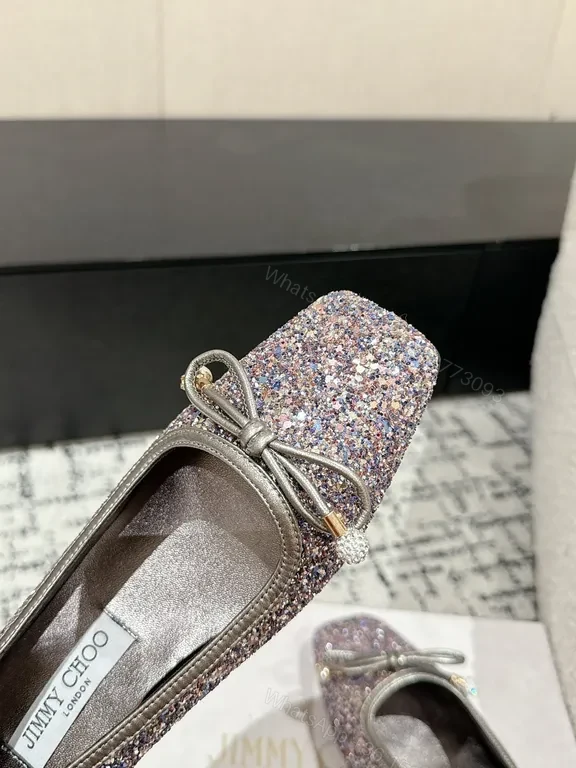 View 9 of Glitter Bow Ballet Flats â€” All-Day Comfort, Glam Style