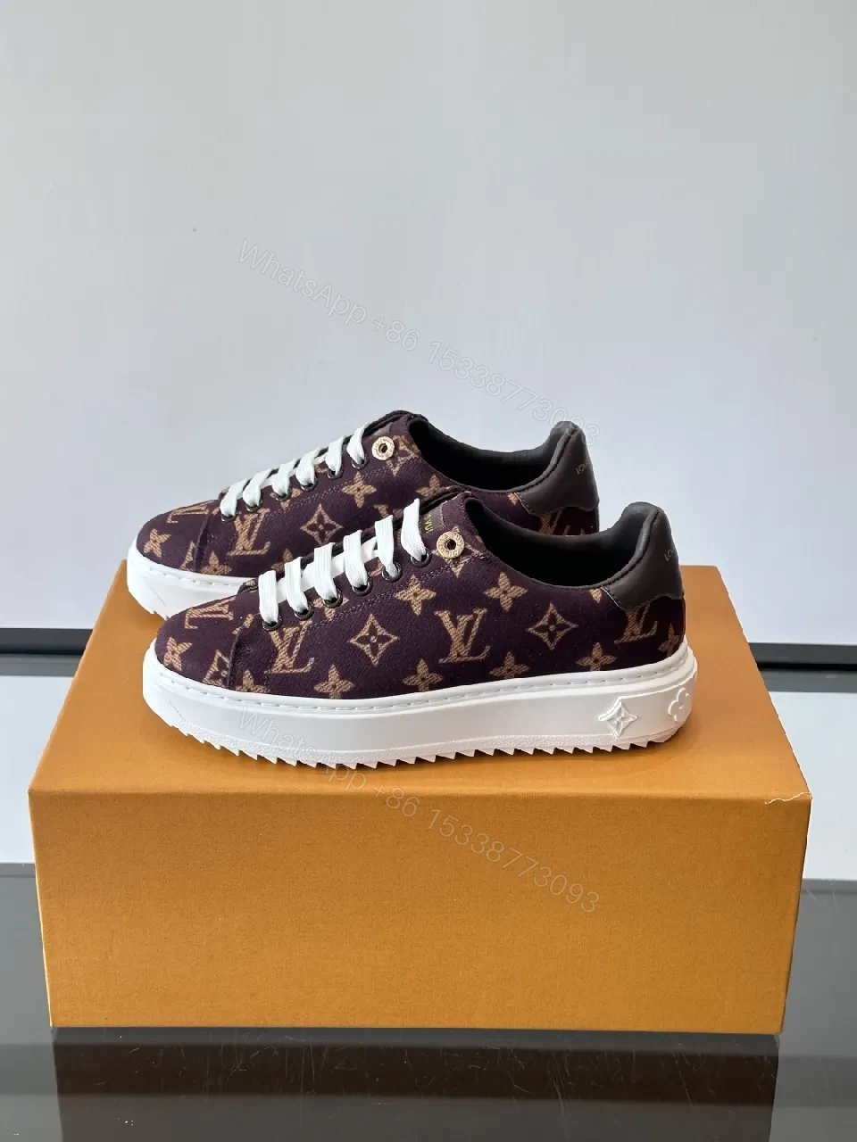 View 4 of Bold Monogram Sneakers: Luxury Comfort, LV-inspired Monogram