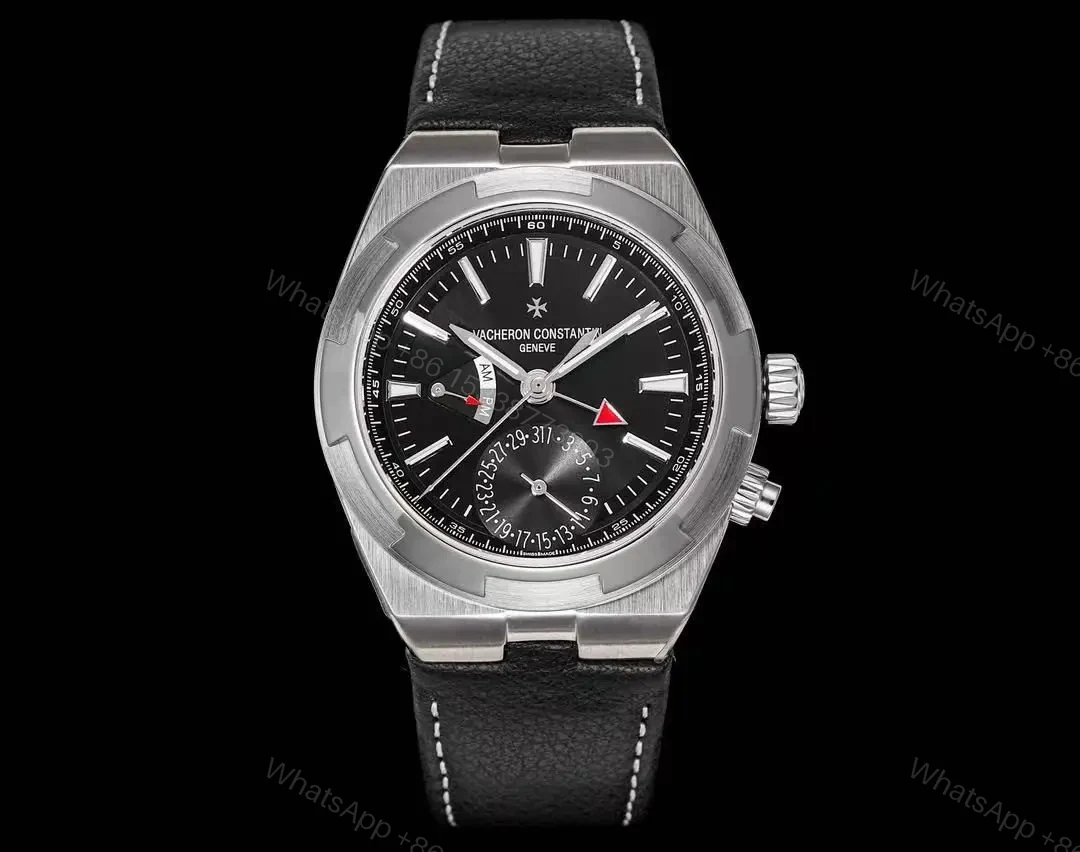 Replica vacheron constantin Overseas dual time 41 mm Stainless steel — view 2