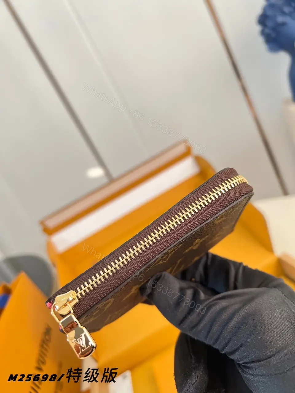 View 4 of Monogram Wallet Set: Luxe, Durable, Compact Organizer