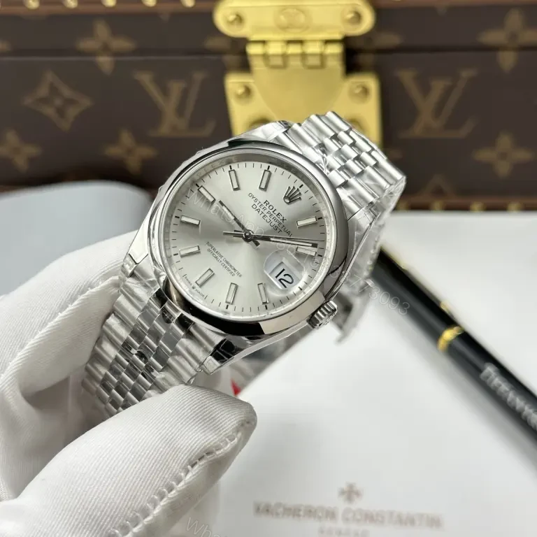 View 8 of Replica Rolex Datejust 36mm Silver Dial Jubilee