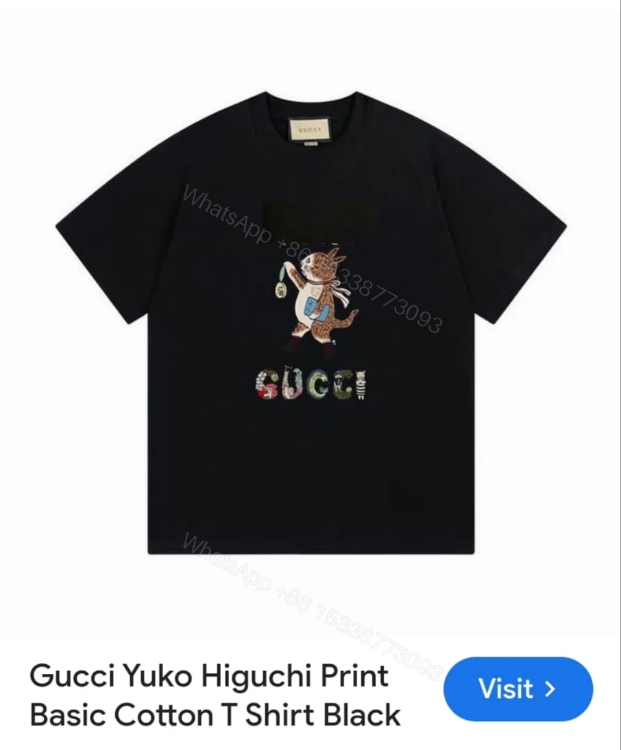 View 2 of FIRST COPY GUCCI VERY PREMIUM ROUND NECKS T-SHIRT