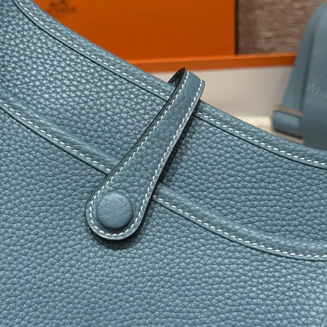 View 12 of 高仿Hermes*Evelyne23系列H087941CKU2牛仔藍銀扣純手工