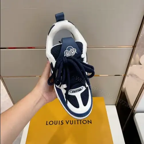 View 3 of LOUIS VUITTON SKATE SNEAKERS IN NAVY BLUE – LSVT391