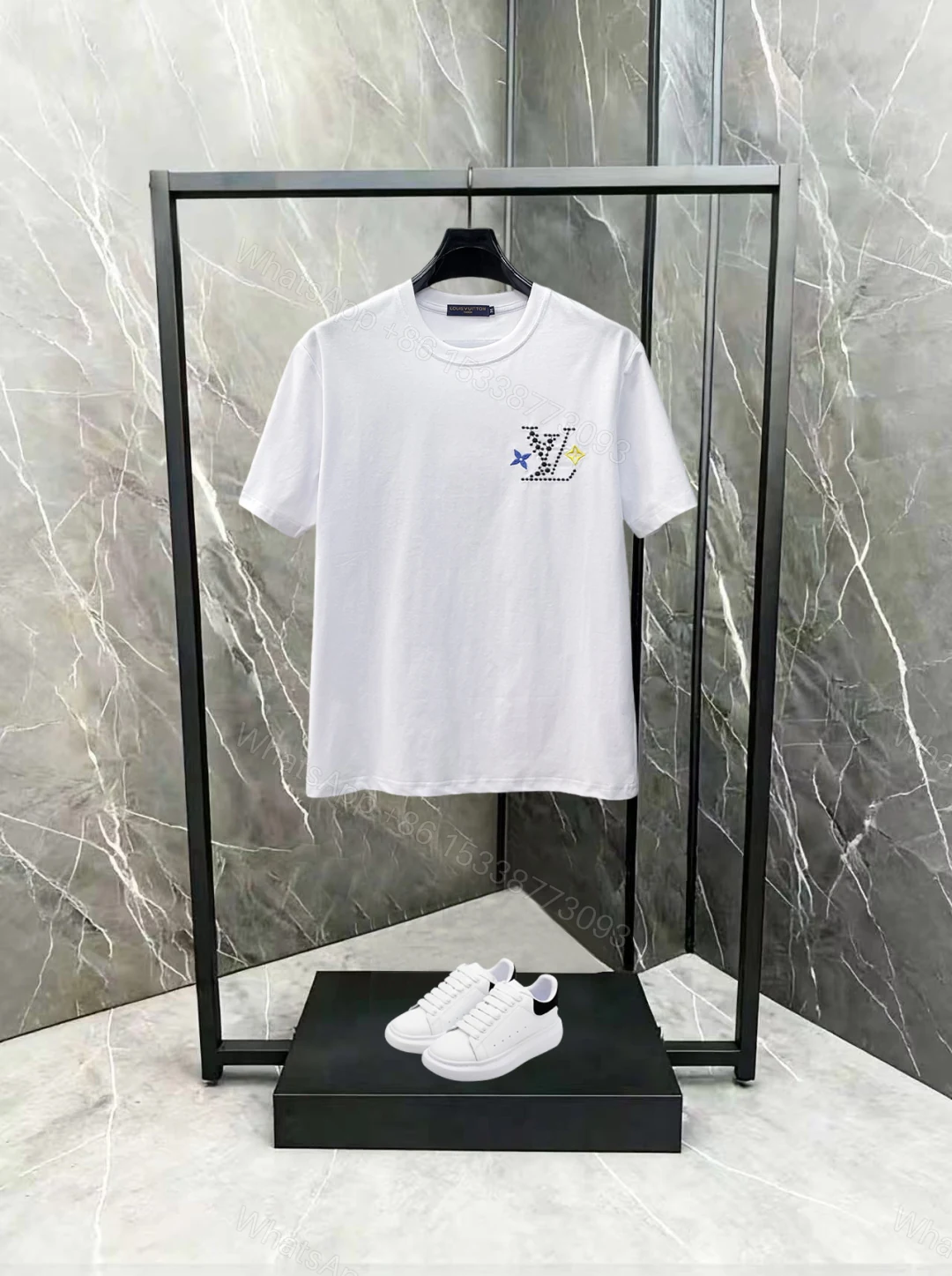 LV 原單 男款 彩點Logo短袖T恤 百搭休閒款 — view 1