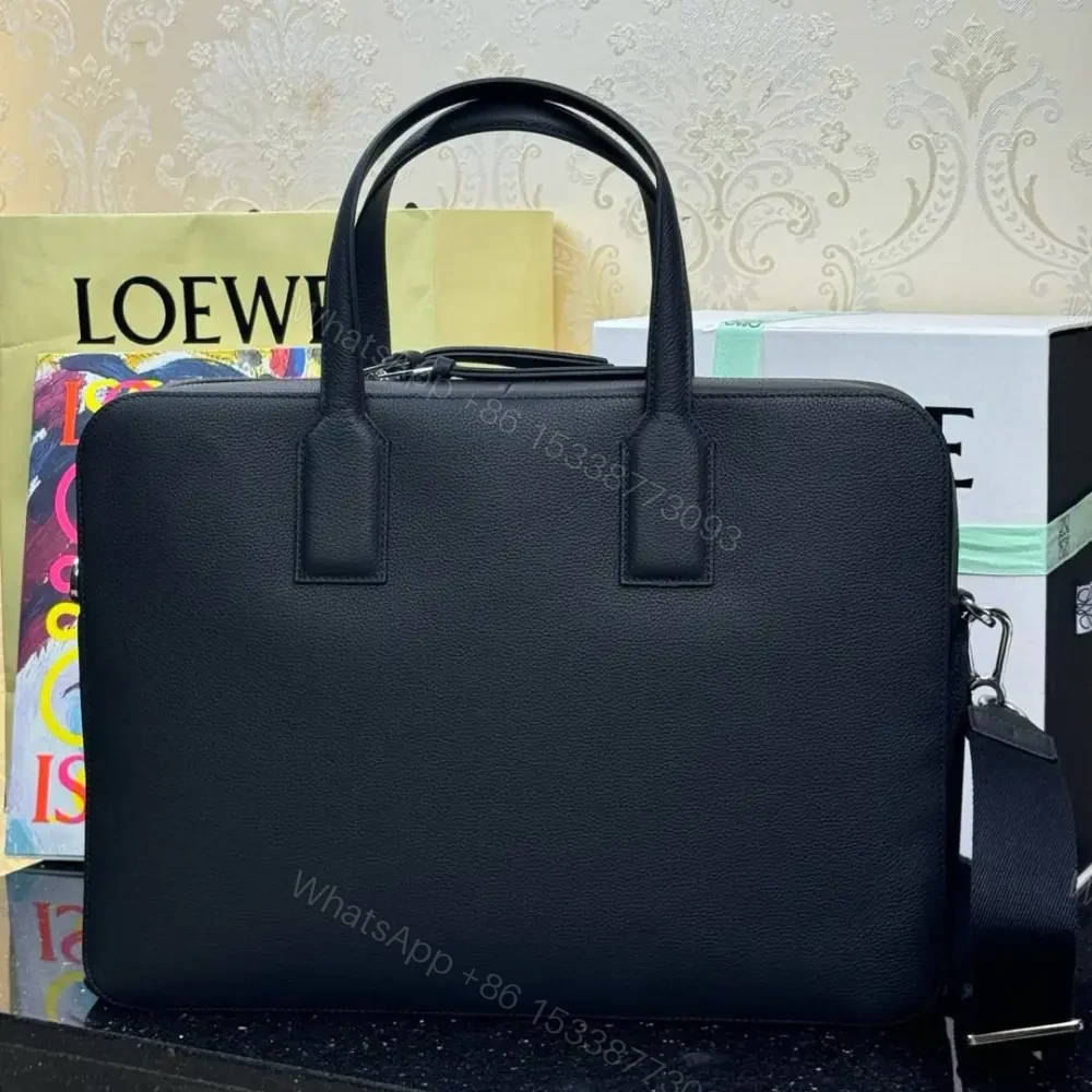 View 2 of 高仿Loewe*Goya系列1100小牛皮男士公文包黑色免檢版