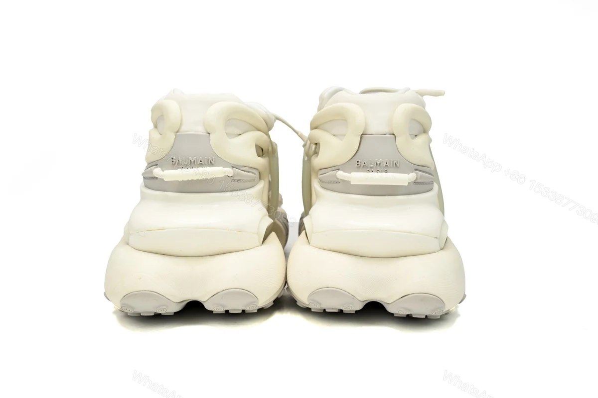 View 3 of BALMAIN Multikolor Buty sportowe All White YM1VJ309