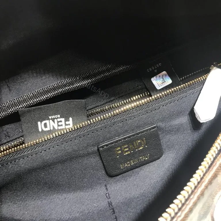 View 8 of Compact Leather Belt Bag: Fendi-Inspired, Bold Branding, All-Day Convenience