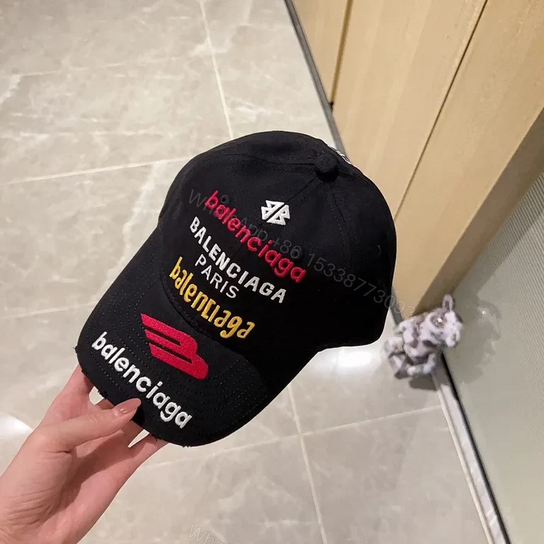 View 2 of Bold Logo Cap: Multicolor Branding, Elevated Streetwear Style