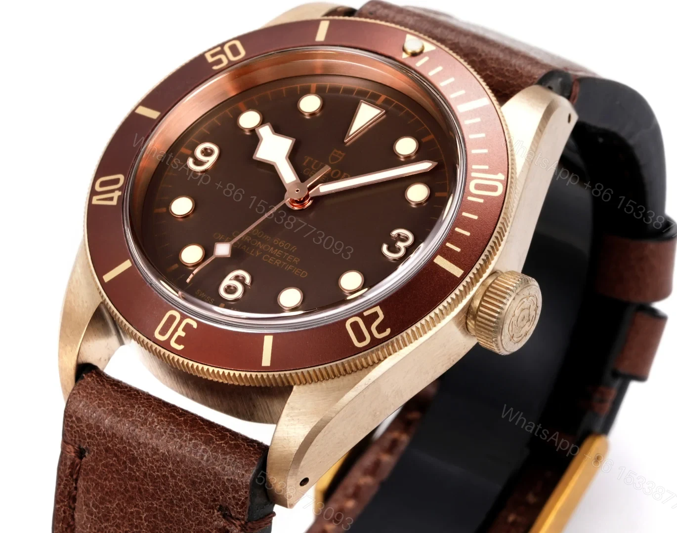 View 3 of Tudor Heritage Black Bay Bronze Brown Dial / Leather 79250BM-0001
