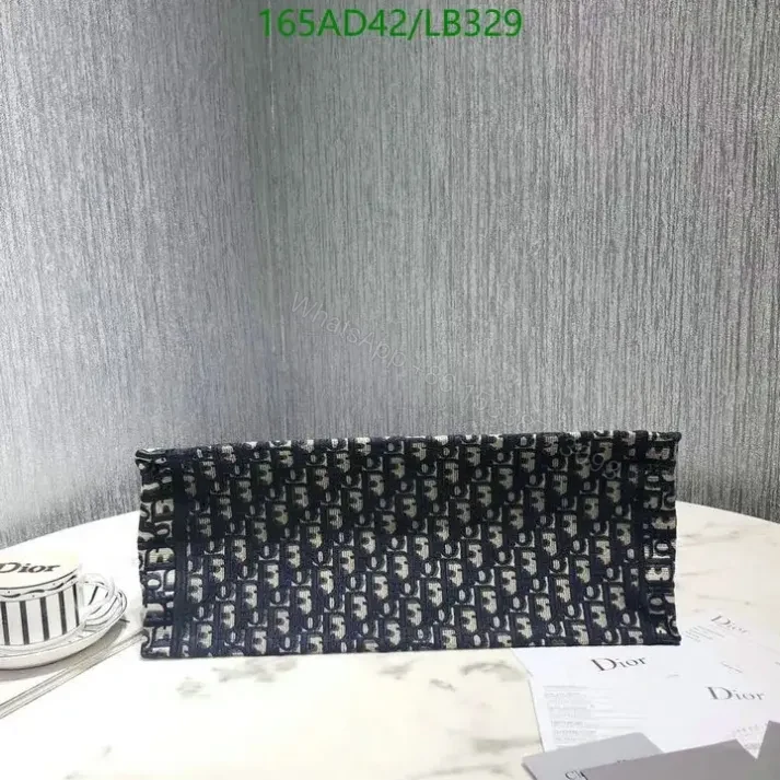 View 5 of Large Replica Dior Book Tote Handbag in Embroidered Canvas HKL478
