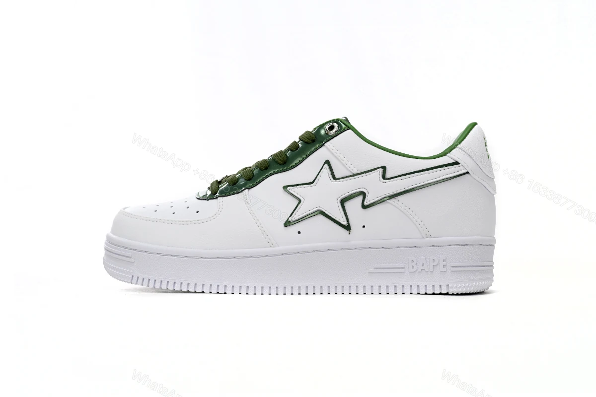 View 12 of Cheap BapeSta White Green edge 1J30-191-017