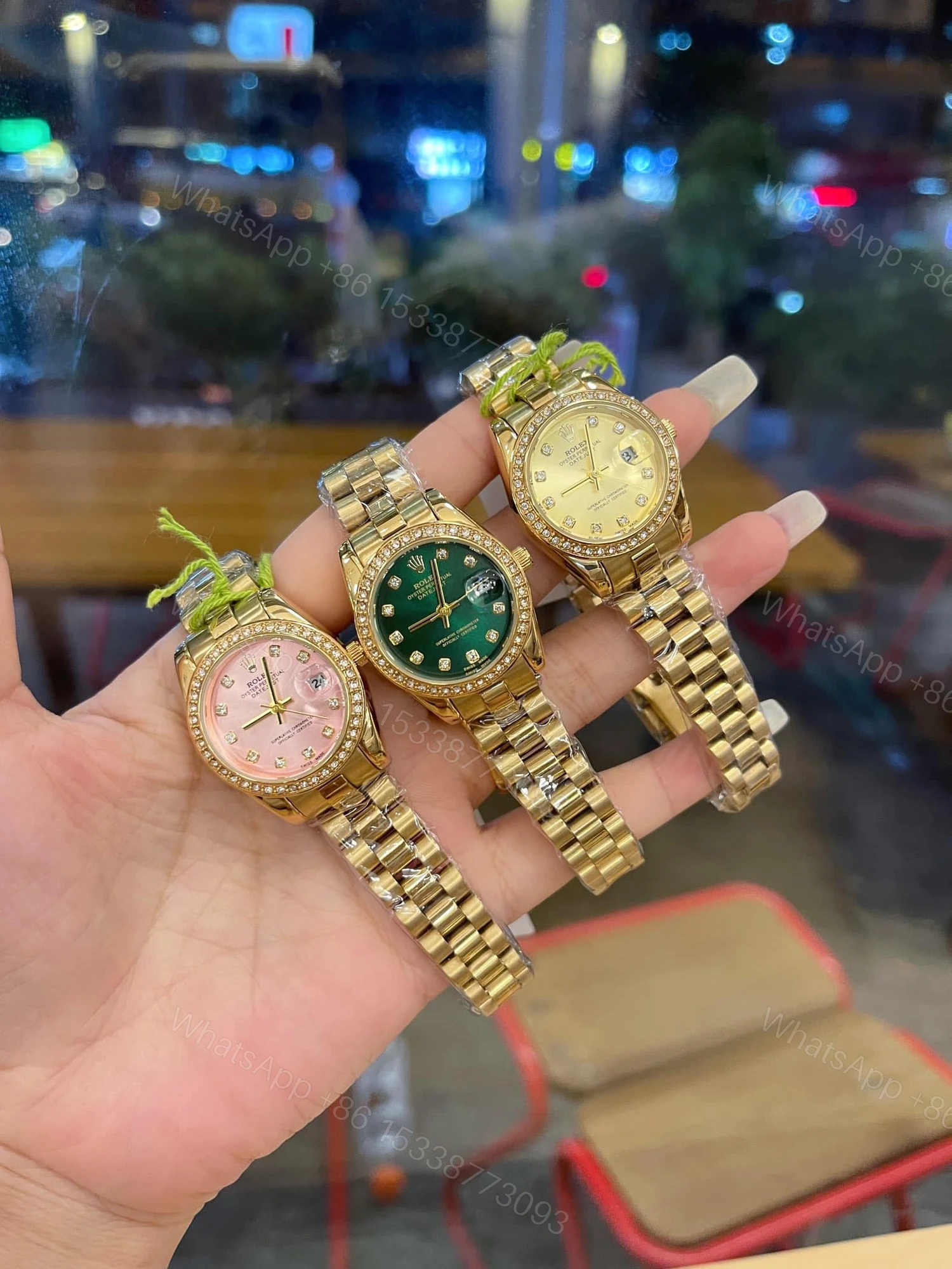 View 4 of Rolex Lady Datejust 28 Diamond Dial 18K Gold In White 28Mm