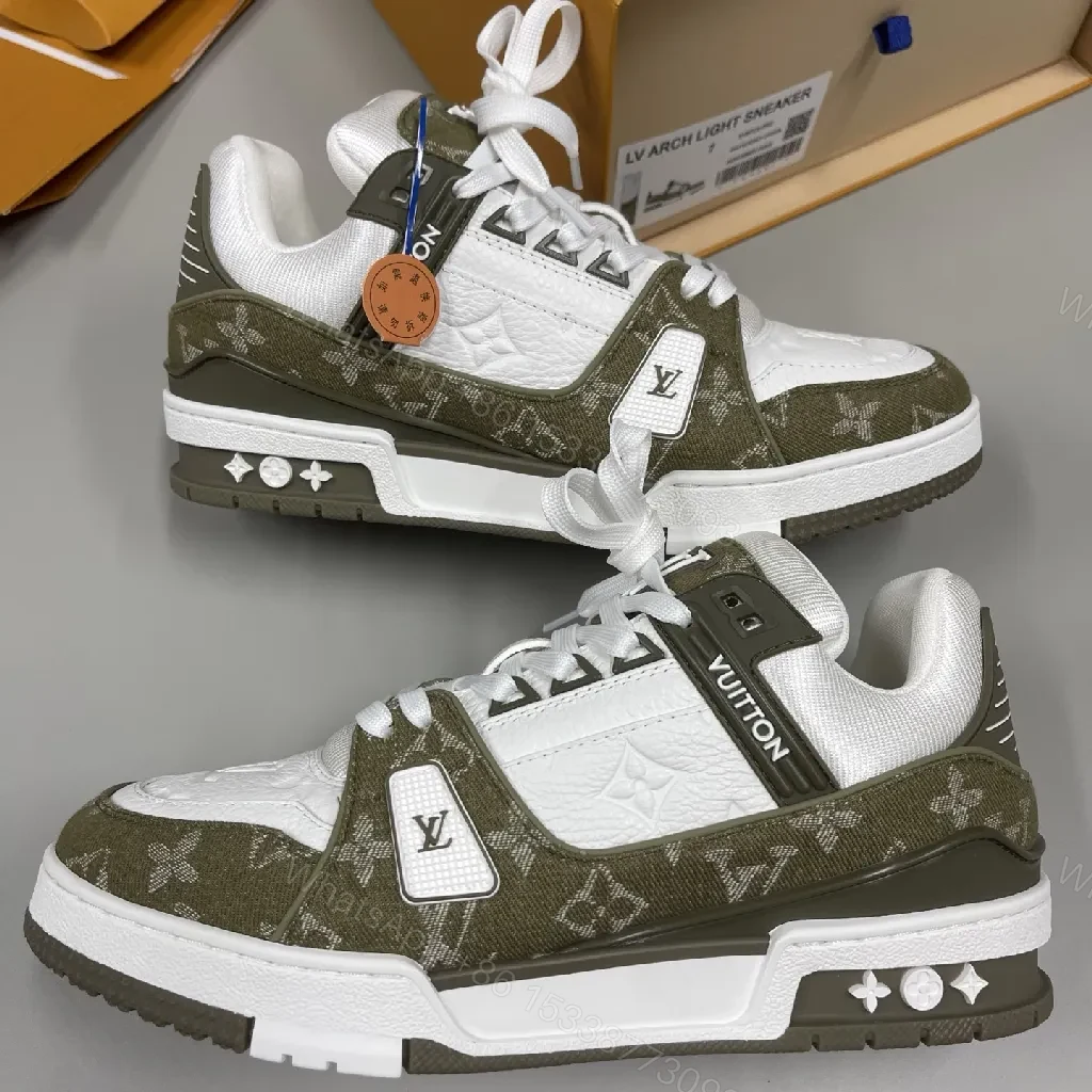 View 7 of White Olive Luxe High-Top Sneakers: Premium Comfort & Style