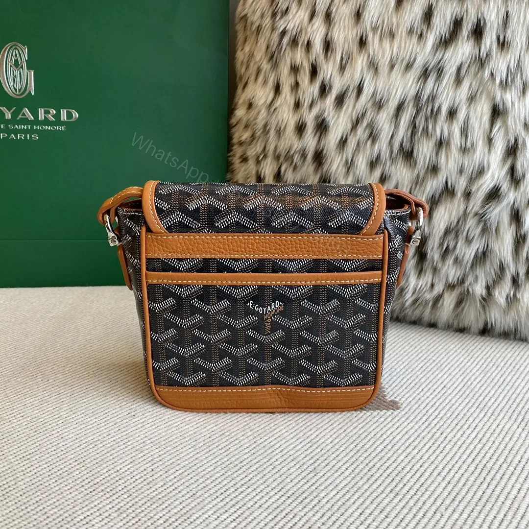 View 5 of Goyard Black Coated Canvas Mini Cross-Body Bag