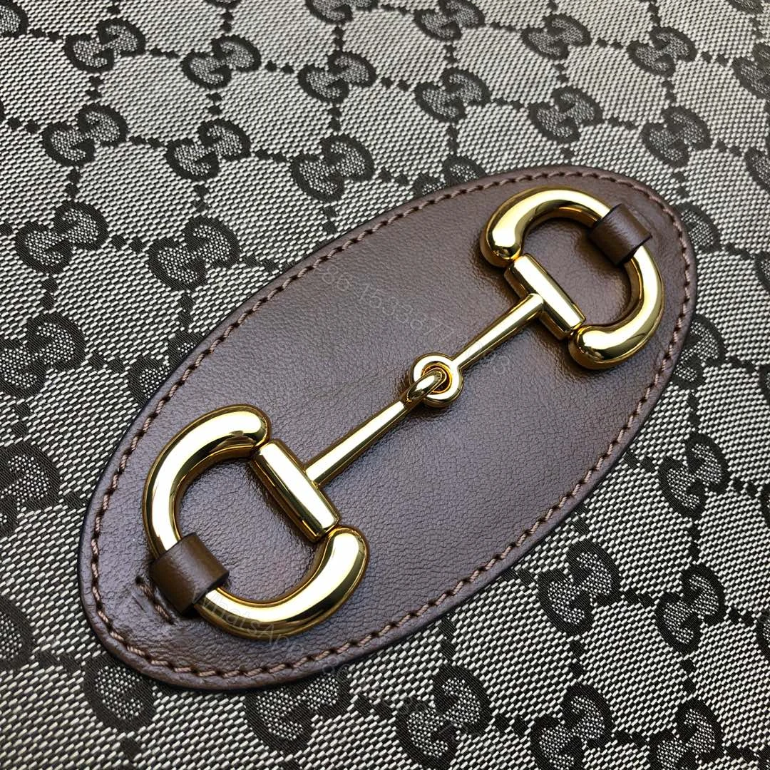 View 5 of Gucci Horsebit 1955 GG Supreme Canvas Leather