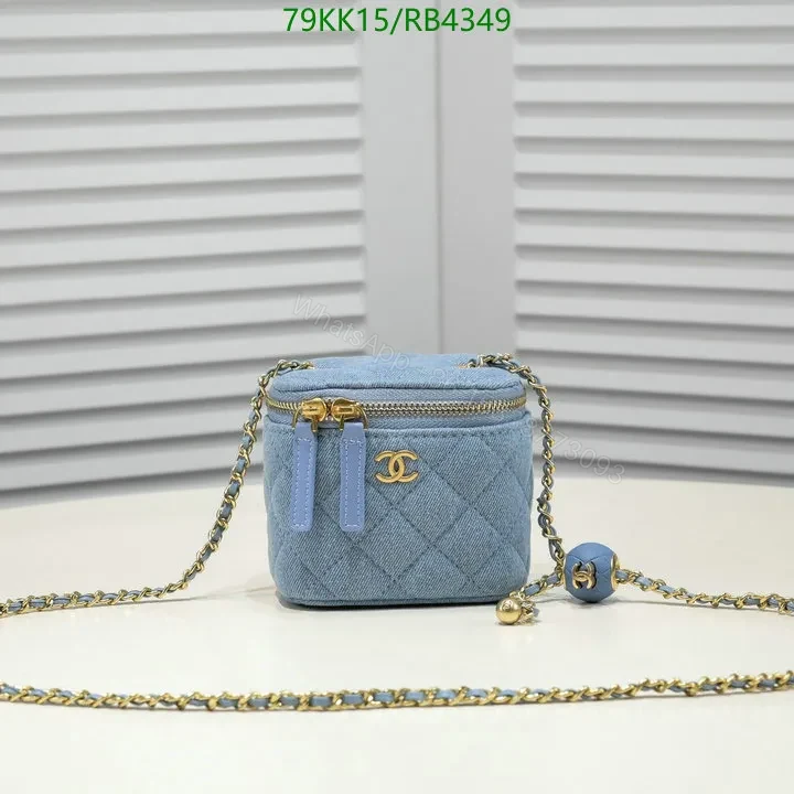 Chanel Mini Cube Pearl Crush Vanity Bag in Sky Blue GQ932 – Vibrant Color Expressions — view 1