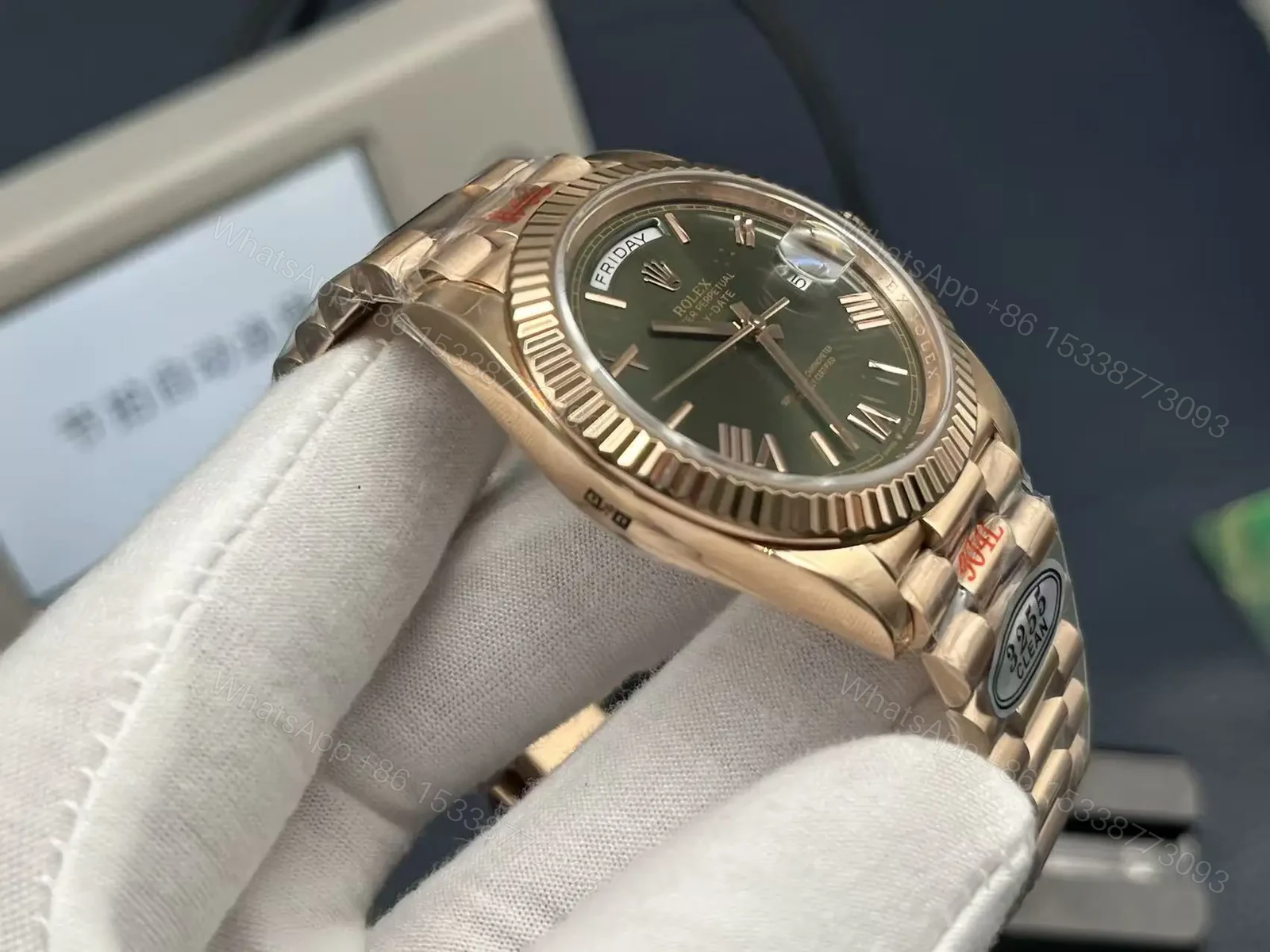 View 5 of Rolex Day-Date 40mm Weekly Calendar Luxury Edition Automatic Watch RLX-DD-40-WEEKLY-CALENDAR-LUX