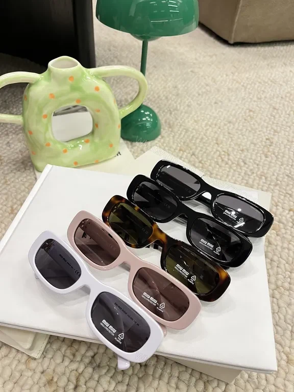 View 7 of Chic White Frames Sunglasses â€“ Modern Minimalist, Polarized UV