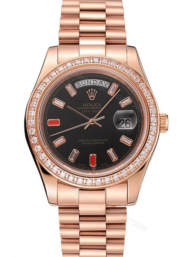 Superclone Rolex Day-Date Black Dial 1454102 40 mm — view 1