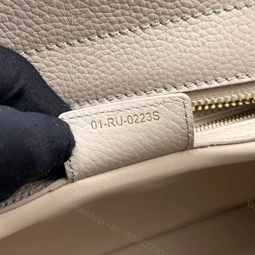 View 9 of Soft-Texture Satchel in Pebbled Leather with Signature Charms