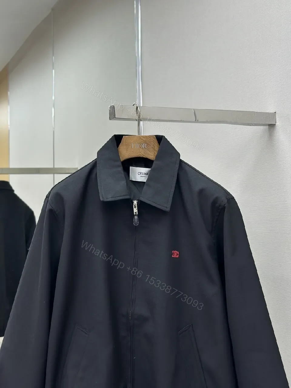 View 6 of Minimalist Black Coach Jacket: Premium, Wind-Resistant Utility Jacket