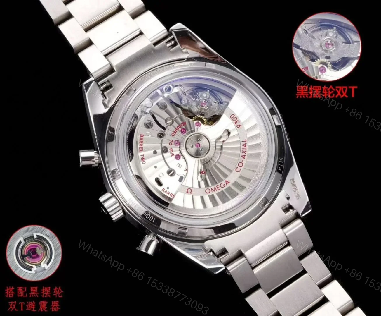 View 5 of Omega Speedmaster 57 Co-Axial Stainless Steel Black Vintage Bracelet 331.10.42.51.01.002
