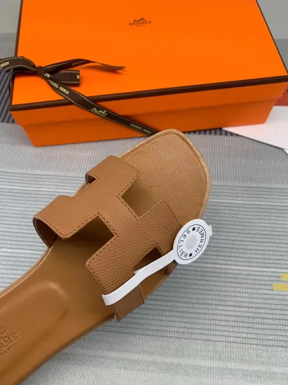 View 3 of Cognac Calfskin Slides â€“ All-Day Comfort, Refined Style